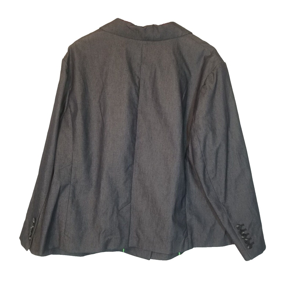 NWT Liz Claiborne Denim Jacket 3 Button Front Women Career 22W Stretch - Picture 2 of 13